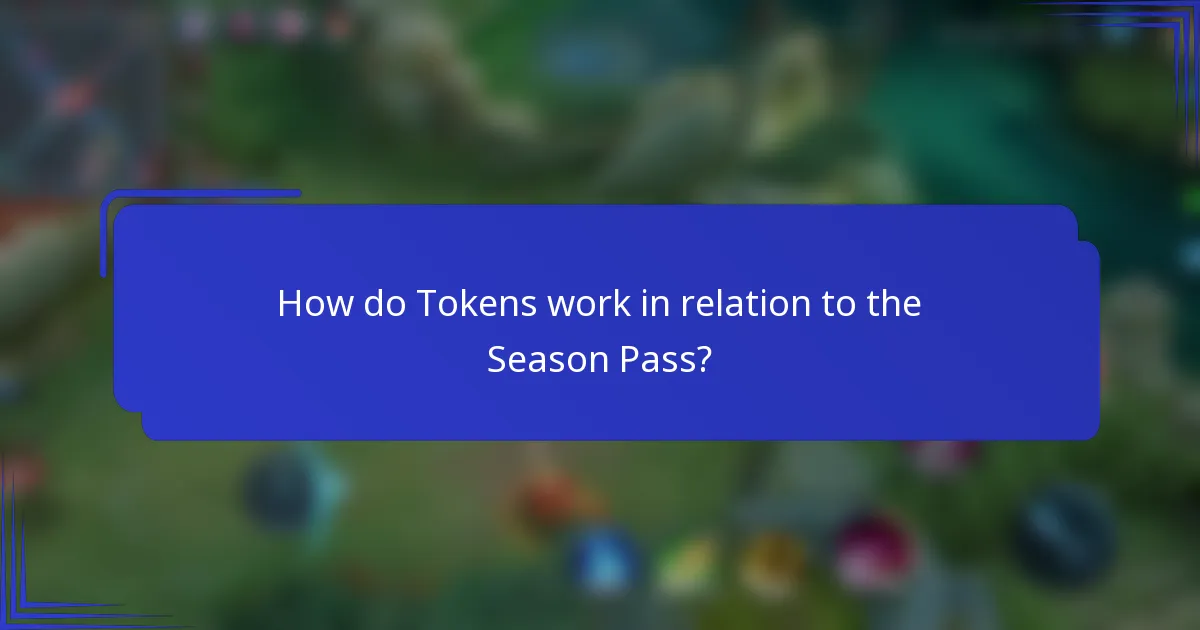 How do Tokens work in relation to the Season Pass?