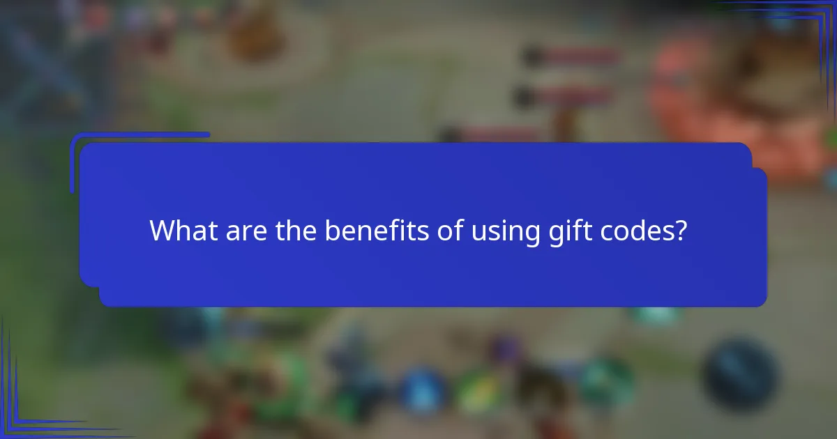 What are the benefits of using gift codes?