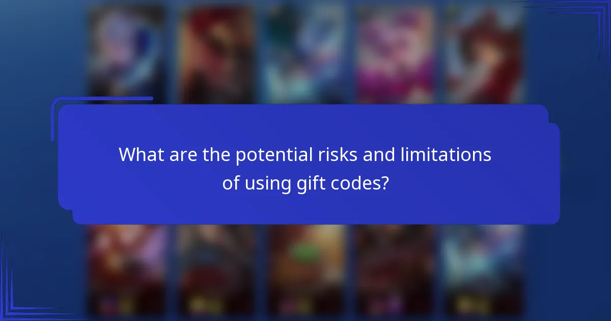 What are the potential risks and limitations of using gift codes?